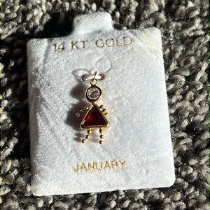 14kt birthstone charm